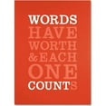 thumbnail image 1 of Trademark Fine Art "Words Worth II" Canvas Art by Megan Romo, 1 of 3