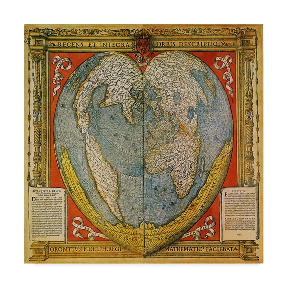 Trademark Fine Art 'World Map 1500' Canvas Art by Vintage Lavoie