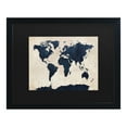 thumbnail image 1 of Trademark Fine Art 'World Map -Navy' Canvas Art by Michael Tompsett, 1 of 4