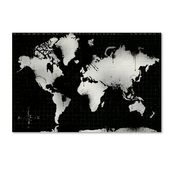 Trademark Fine Art 'World Mape 13' Canvas Art by ALI Chris