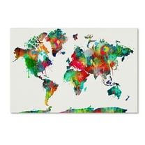 Trademark Fine Art 'World Mape 6' Canvas Art by ALI Chris