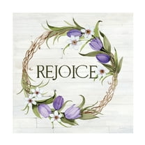 Trademark Fine Art 'Wreath with Words I v2' Canvas Art by Kathleen Parr McKenna