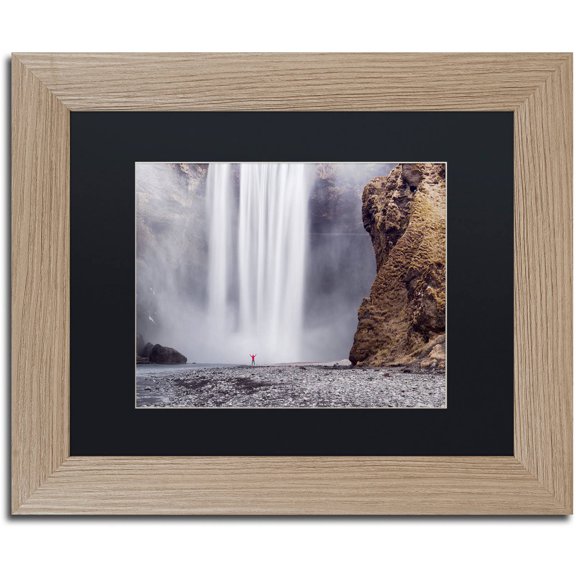 Trademark Fine Art "X Marks the Spot" Canvas Art by Michael Blanchette Photography Black Matte, Birch Frame