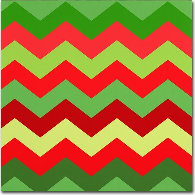 Trademark Fine Art "Xmas Chevron" Canvas Art by Color Bakery