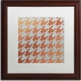 thumbnail image 1 of Trademark Fine Art "Xmas Houndstooth 4" Canvas Art by Color Bakery, White Matte, Wood Frame, 1 of 1