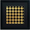 thumbnail image 1 of Trademark Fine Art "Xmas Houndstooth 5" Canvas Art by Color Bakery, Black Matte, Black Frame, 1 of 1