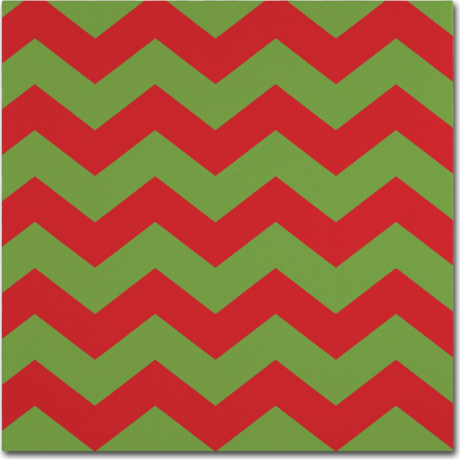 Trademark Fine Art "Xmas chevron 9" Canvas Art by Color Bakery