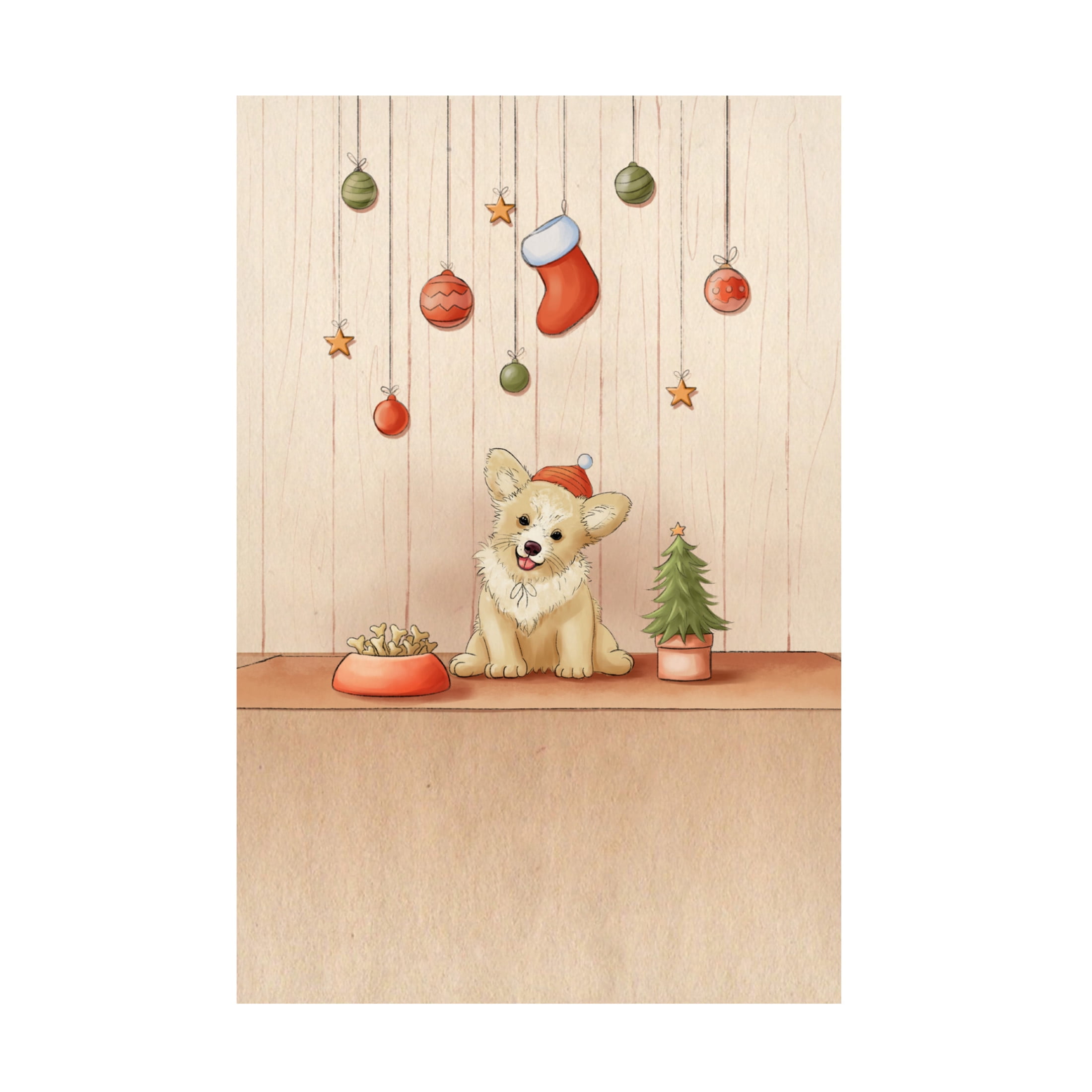 Trademark Fine Art Xuan Thai Cute Dog Canvas Wall Art