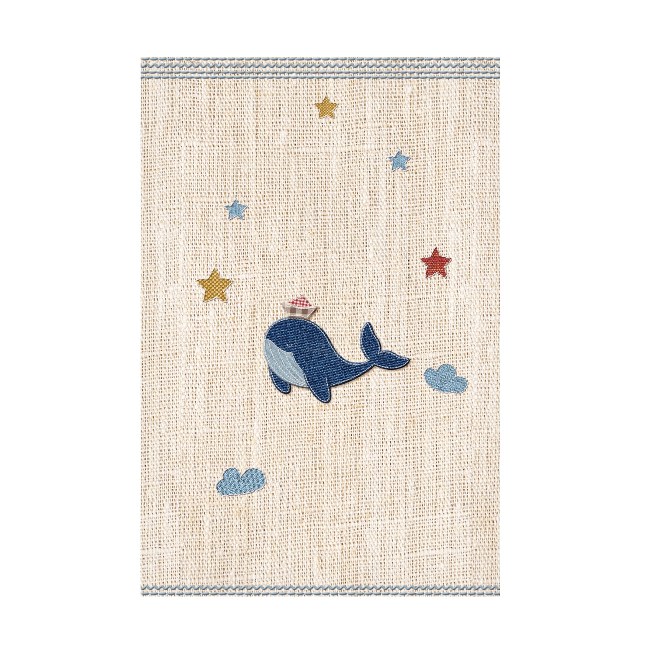 Trademark Fine Art Xuan Thai Cute Whale Canvas Wall Art