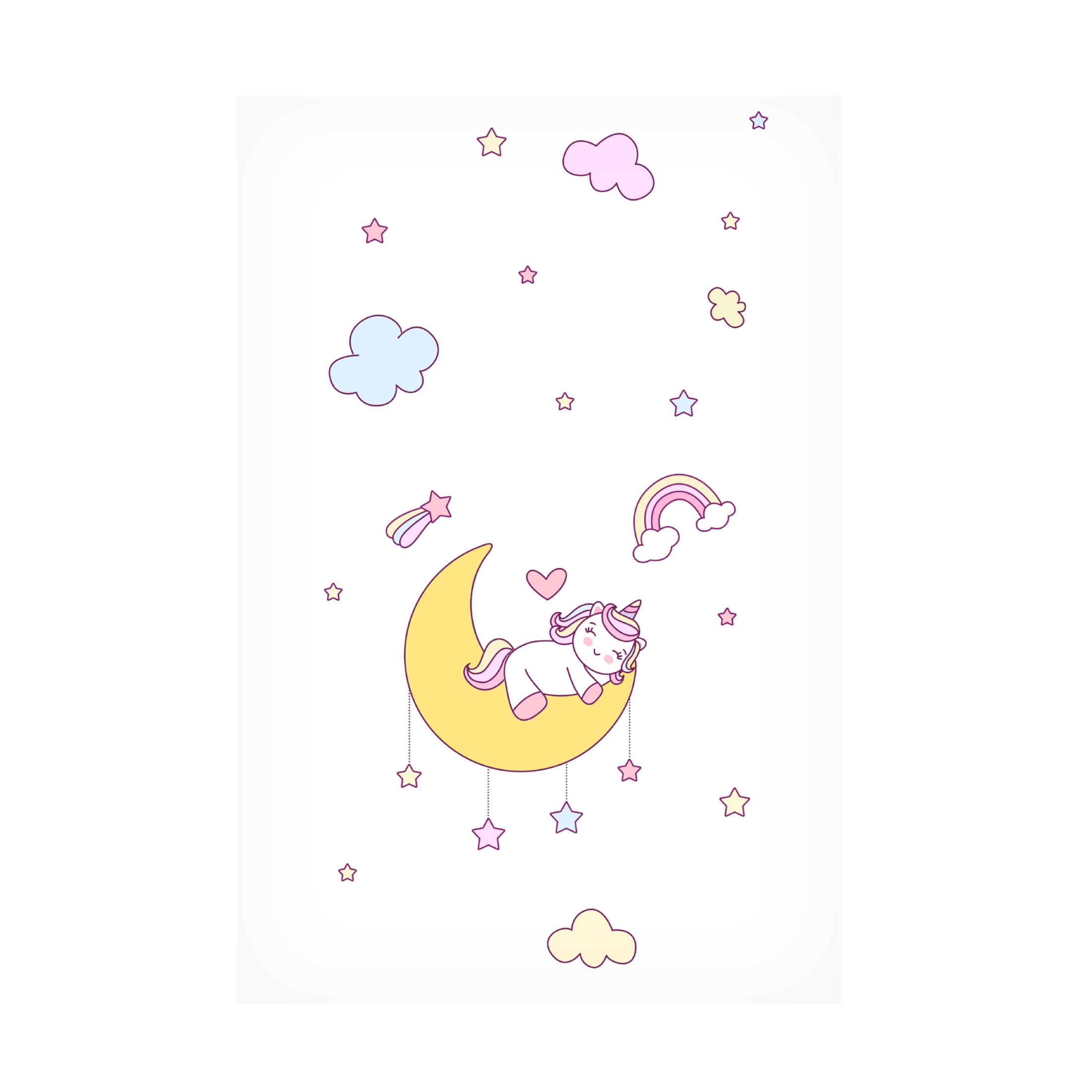Trademark Fine Art Xuan Thai  Little Unicorn Canvas Wall Art