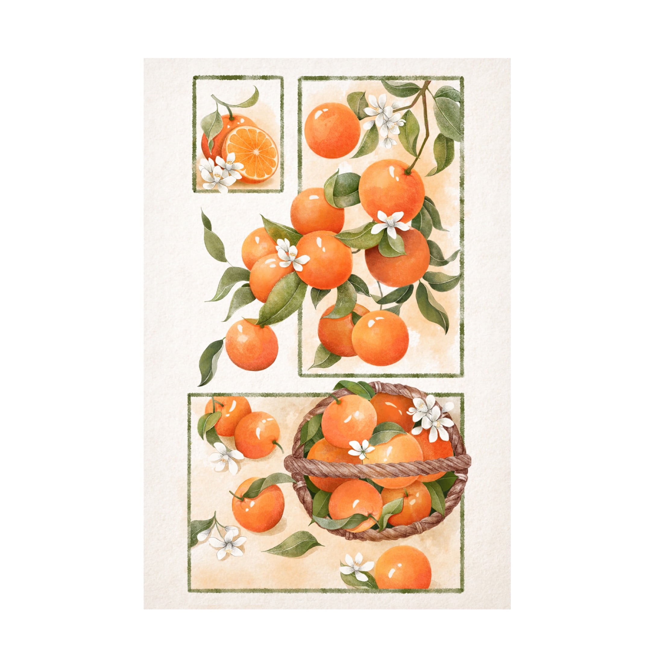 Trademark Fine Art Xuan Thai Orange Blossom Lock Canvas Wall Art