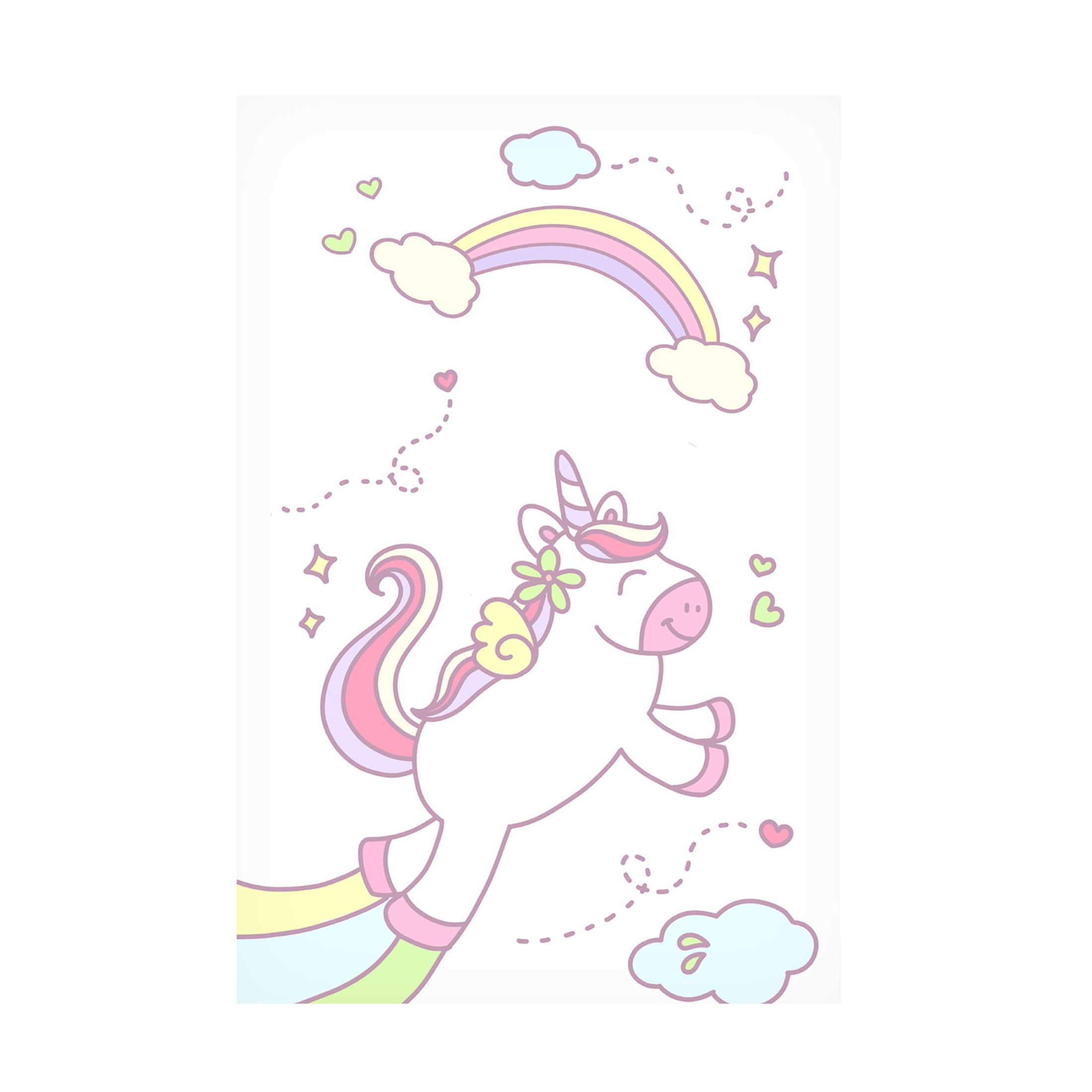 Trademark Fine Art Xuan Thai Unicorn and Baby girl Canvas Wall Art