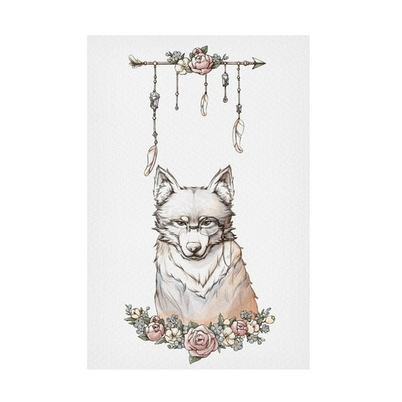 Trademark Fine Art Xuan Thai Wolf Art lock Canvas Wall Art