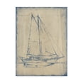 thumbnail image 1 of Trademark Fine Art 'Yacht Blueprint III' Canvas Art by Ethan Harper, 1 of 4