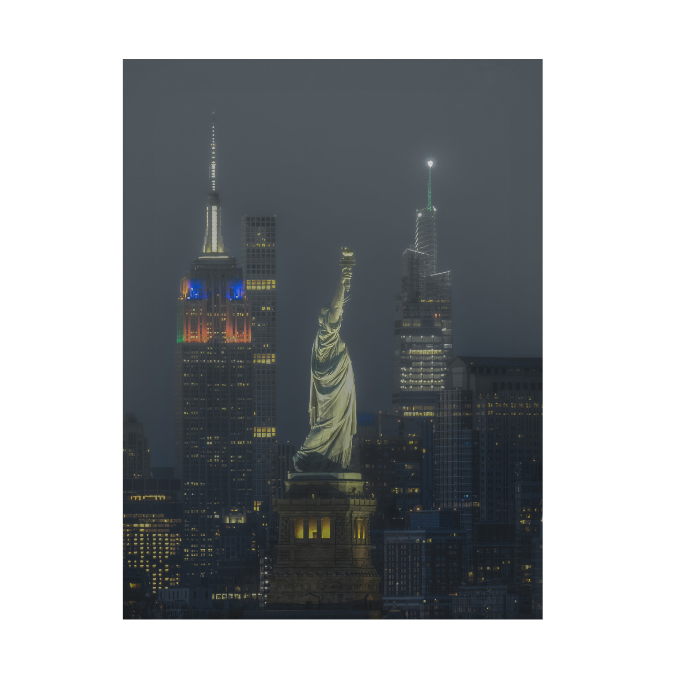 Trademark Fine Art Yanny Liu  Foggy night Canvas Wall Art