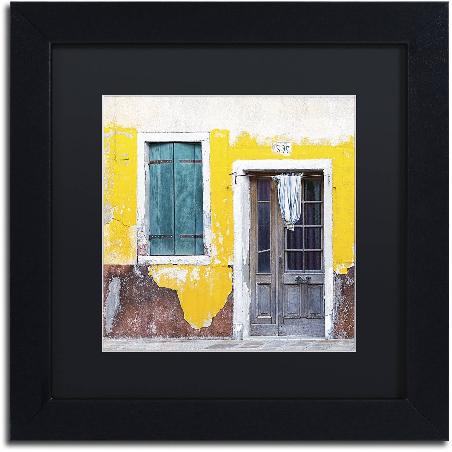 Trademark Fine Art 'Yellow Chip' Canvas Art by Michael Blanchette Photography, Black Matte, Black Frame