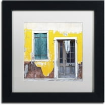 Trademark Fine Art 'Yellow Chip' Canvas Art by Michael Blanchette Photography, White Matte, Black Frame
