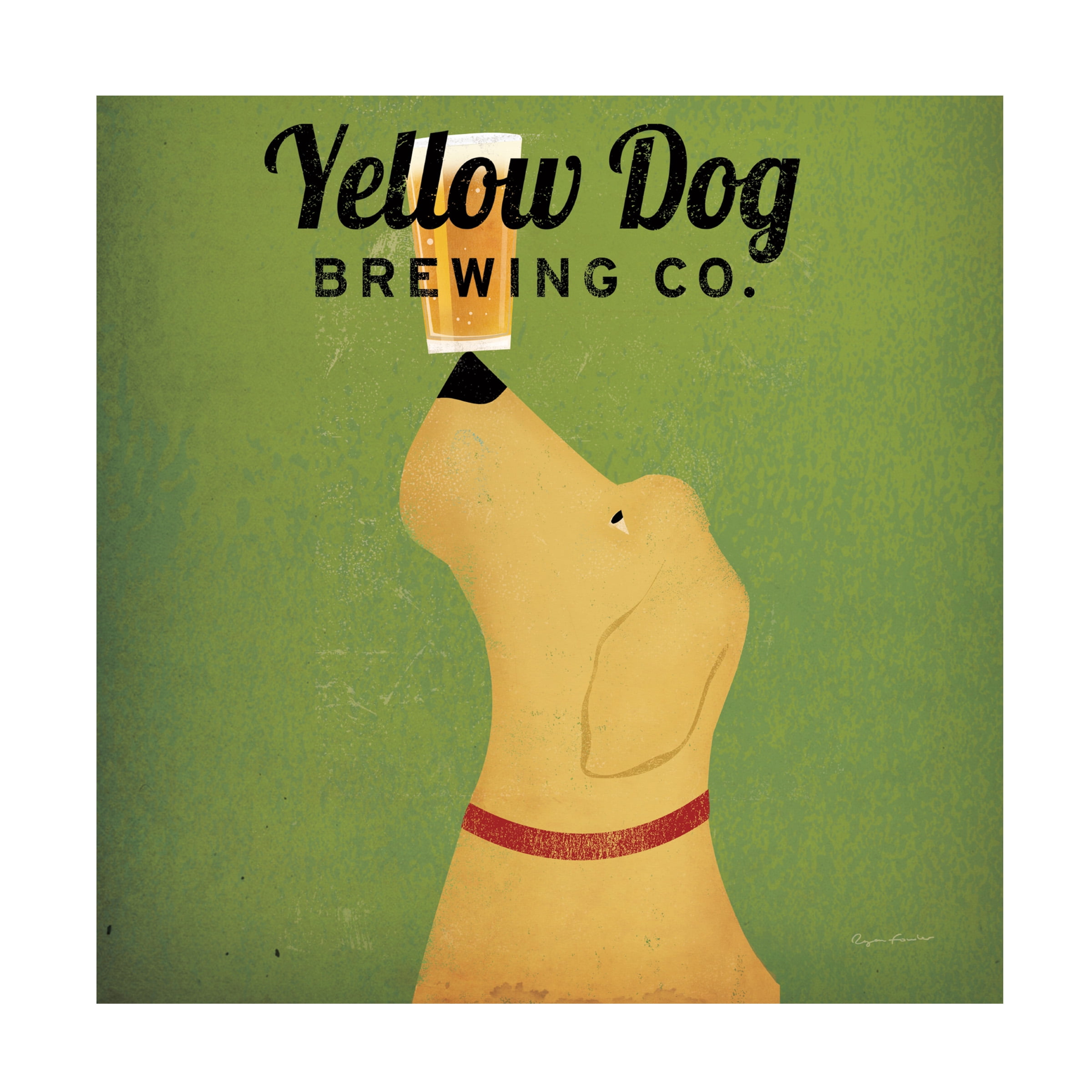 Trademark Fine Art 'Yellow Dog Brewing Co Square' Canvas Art by Ryan Fowler