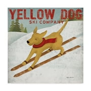 Trademark Fine Art 'Yellow Dog Ski Co' Canvas Art by Ryan Fowler