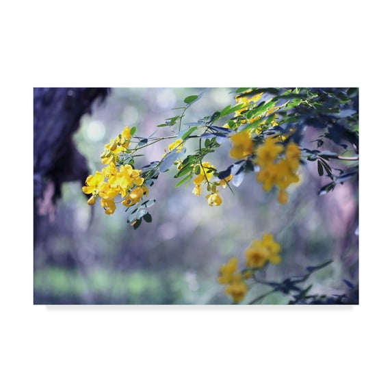 Trademark Fine Art 'Yellow In Her Garden Hanging' Canvas Art by Incredi