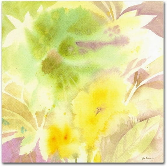 Trademark Fine Art "Yellow Mist" Canvas Art by Sheila Golden