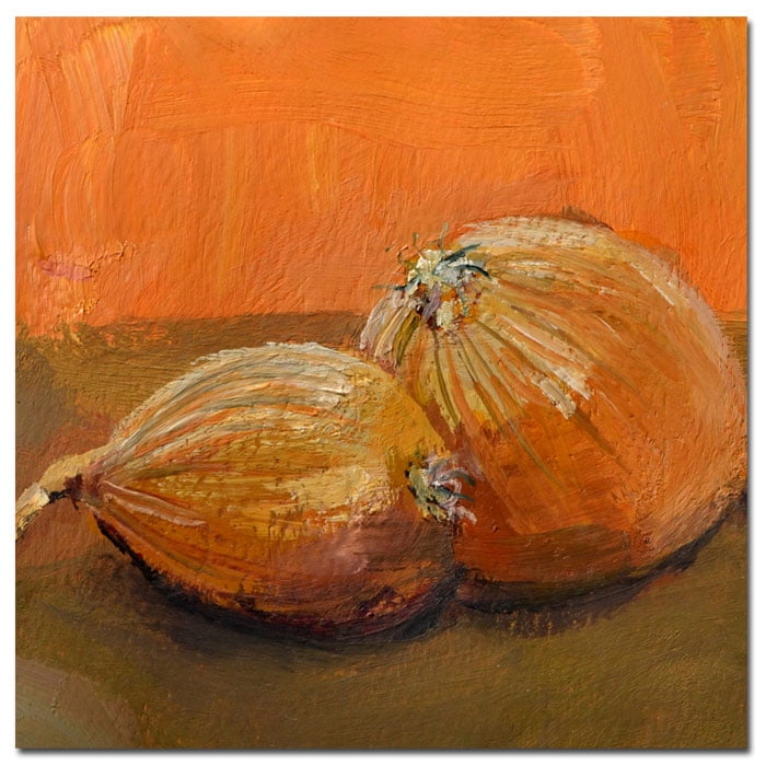 Trademark Fine Art "Yellow Onions" Canvas Art by Michelle Calkins