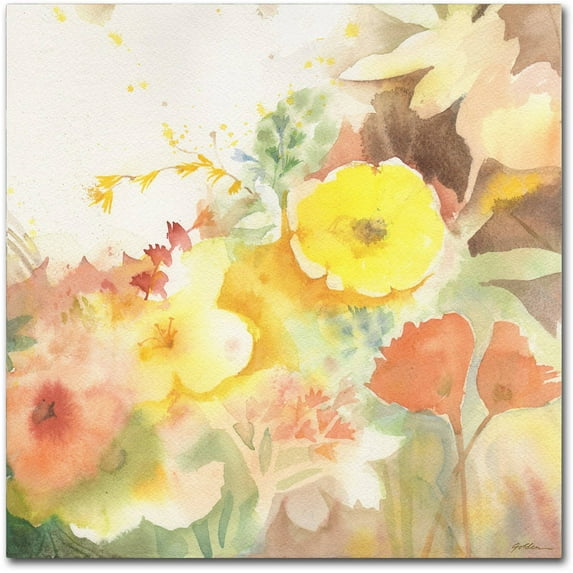 Trademark Fine Art Sheila Golden Yellow Path Canvas Wall Art - 24x24