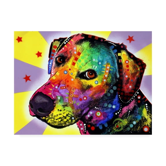 Trademark Fine Art 'Yellow Sorta Lab' Canvas Art by Dean Russo