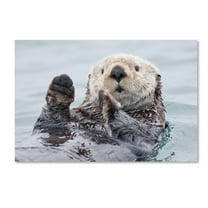 Trademark Fine Art 'Yesterday I Caught A Fish Thiiis Big!' Canvas Art by Roman Golubenko