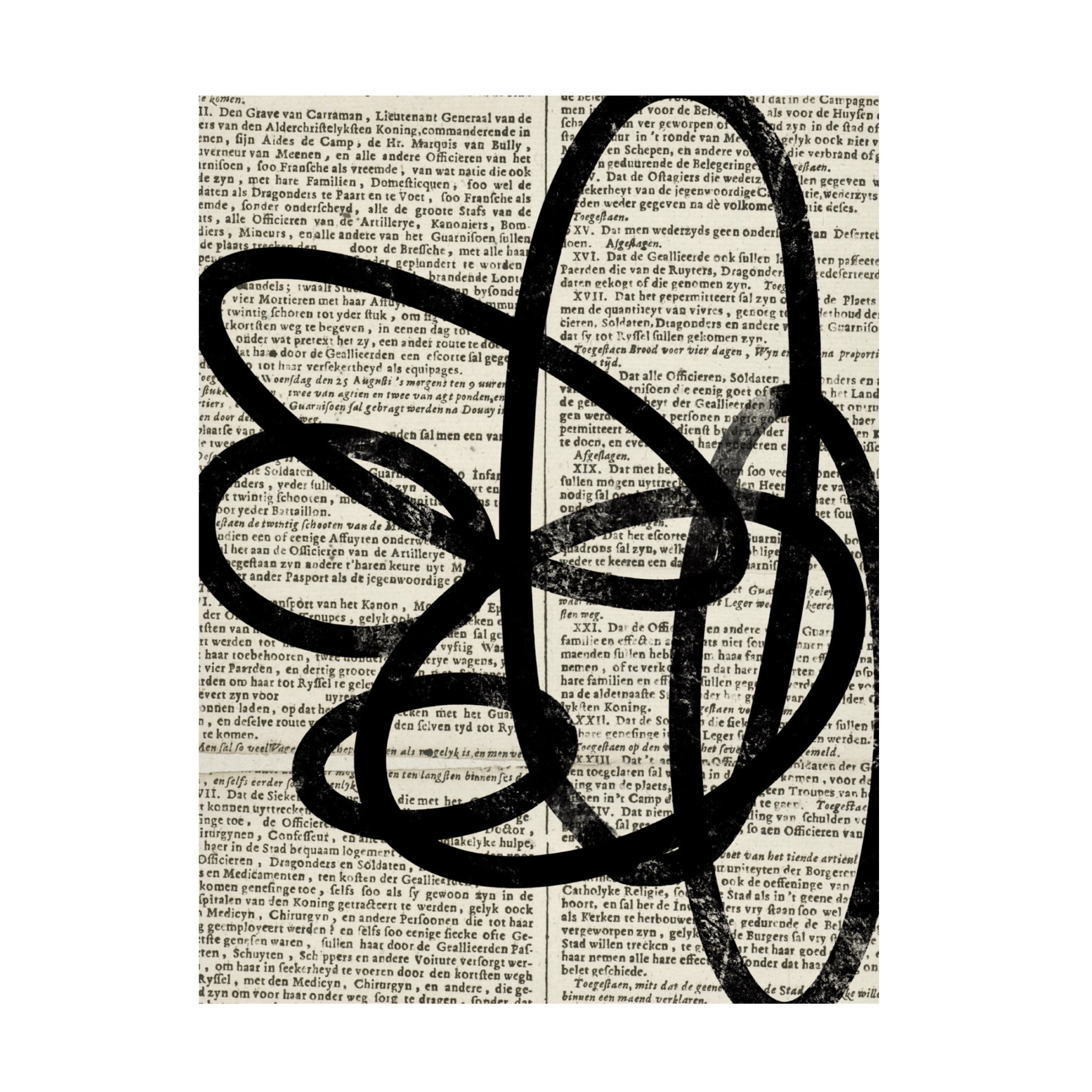 Trademark Fine Art Yopie Studio  Abstract Paper III Canvas Wall Art