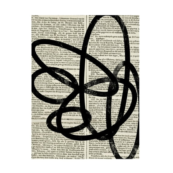 Trademark Fine Art Yopie Studio Abstract Paper III Canvas Wall Art