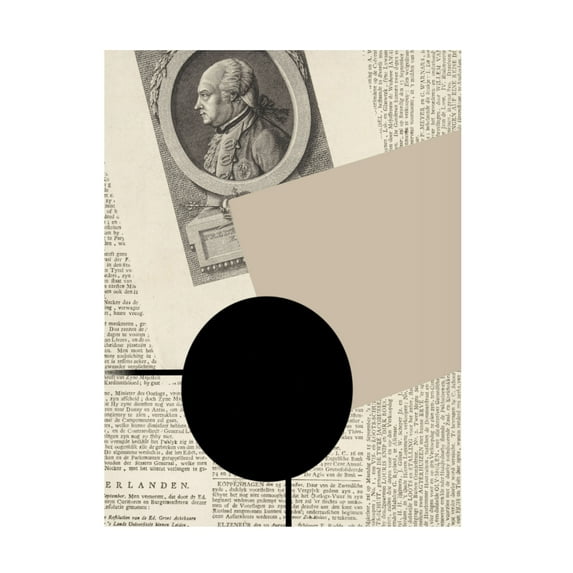 Trademark Fine Art Yopie Studio Abstract Paper VV Canvas Wall Art