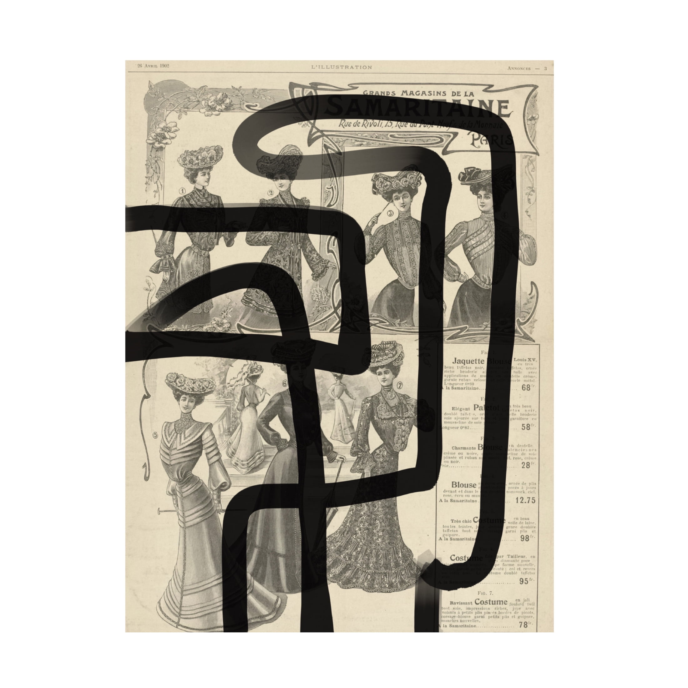 Trademark Fine Art Yopie Studio Abstract paper I Canvas Wall Art