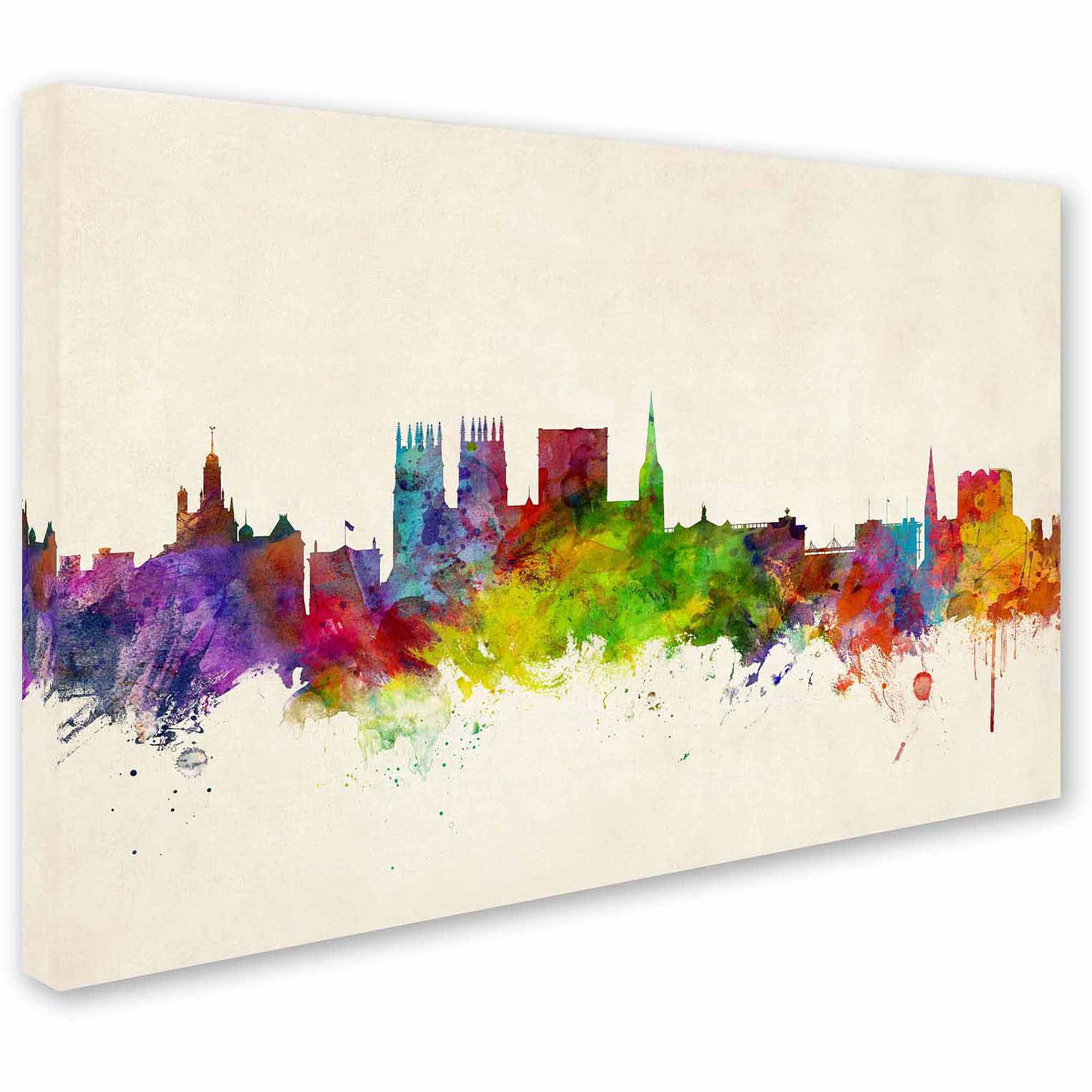 Trademark Fine Art "York England Skyline" Canvas Art by Michael Tompsett