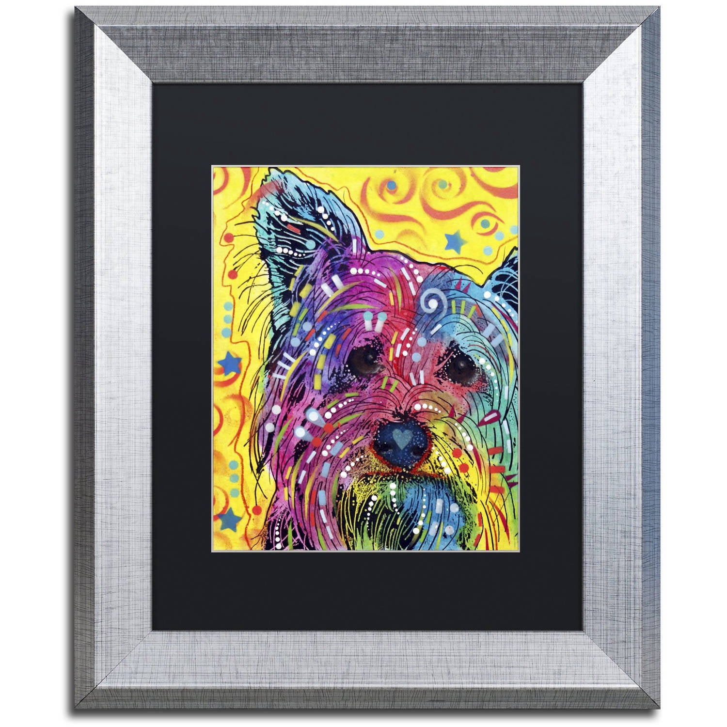 Trademark Fine Art "York I" Canvas Art by Dean Russo, Black Matte, Silver Frame
