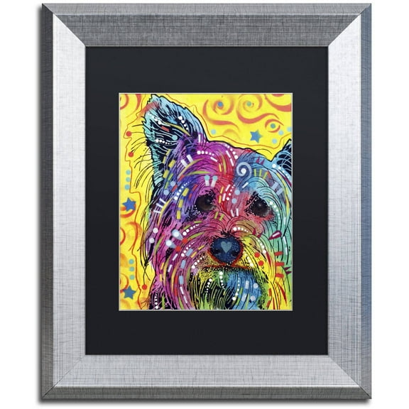 Trademark Fine Art "York I" Canvas Art by Dean Russo, Black Matte, Silver Frame