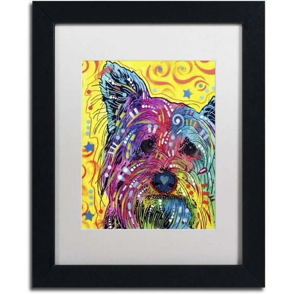 Trademark Fine Art "York I" Canvas Art by Dean Russo, White Matte, Black Frame