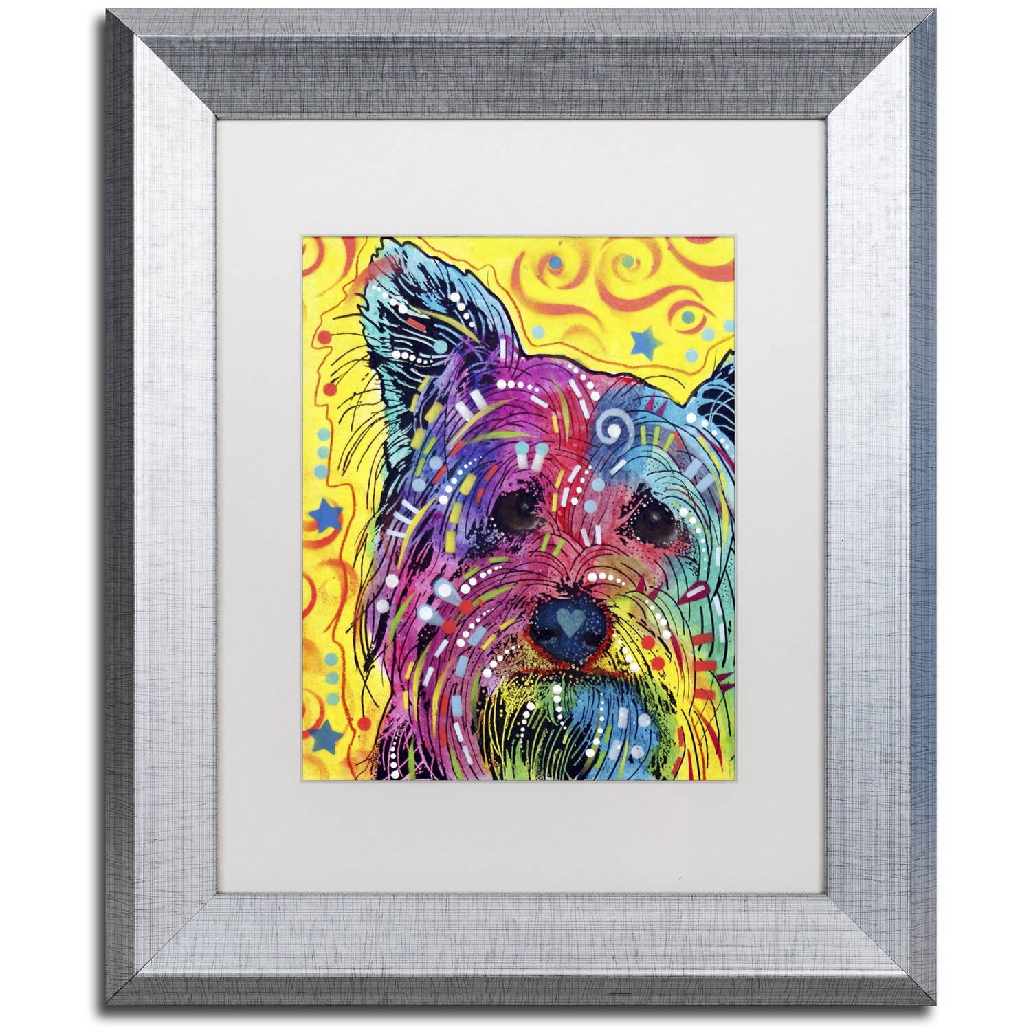 Trademark Fine Art "York I" Canvas Art by Dean Russo, White Matte, Silver Frame