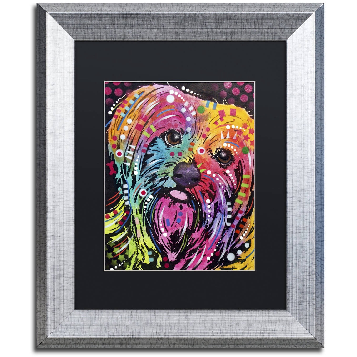 Trademark Fine Art "York II" Canvas Art by Dean Russo, Black Matte, Silver Frame