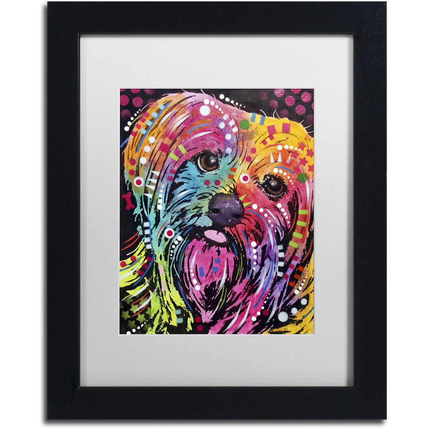 Trademark Fine Art "York II" Canvas Art by Dean Russo, White Matte, Black Frame