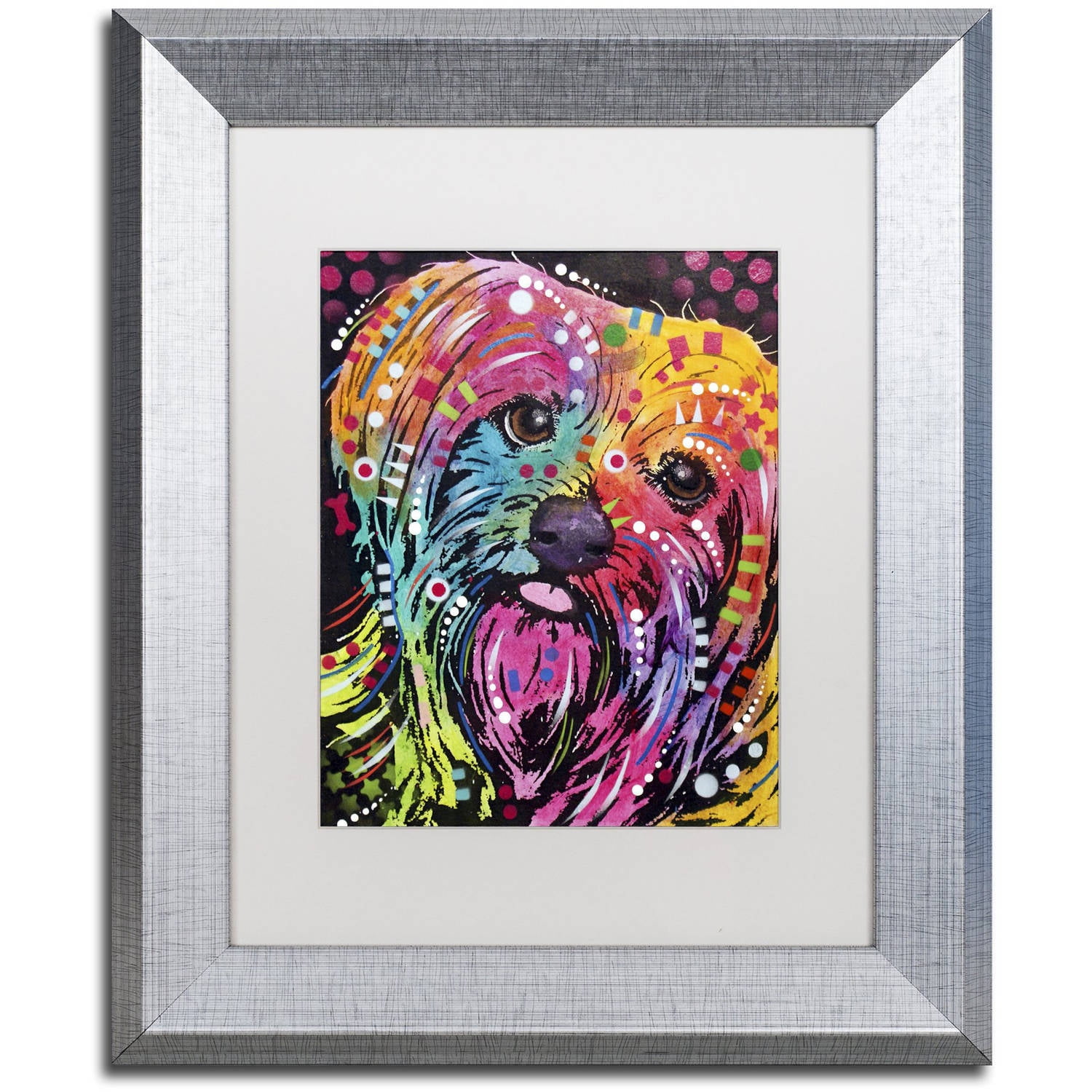 Trademark Fine Art "York II" Canvas Art by Dean Russo, White Matte, Silver Frame