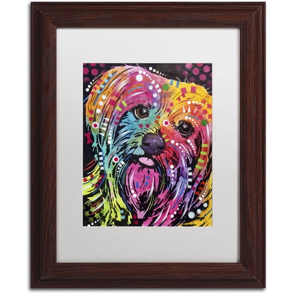 Trademark Fine Art "York II" Canvas Art by Dean Russo, White Matte, Wood Frame