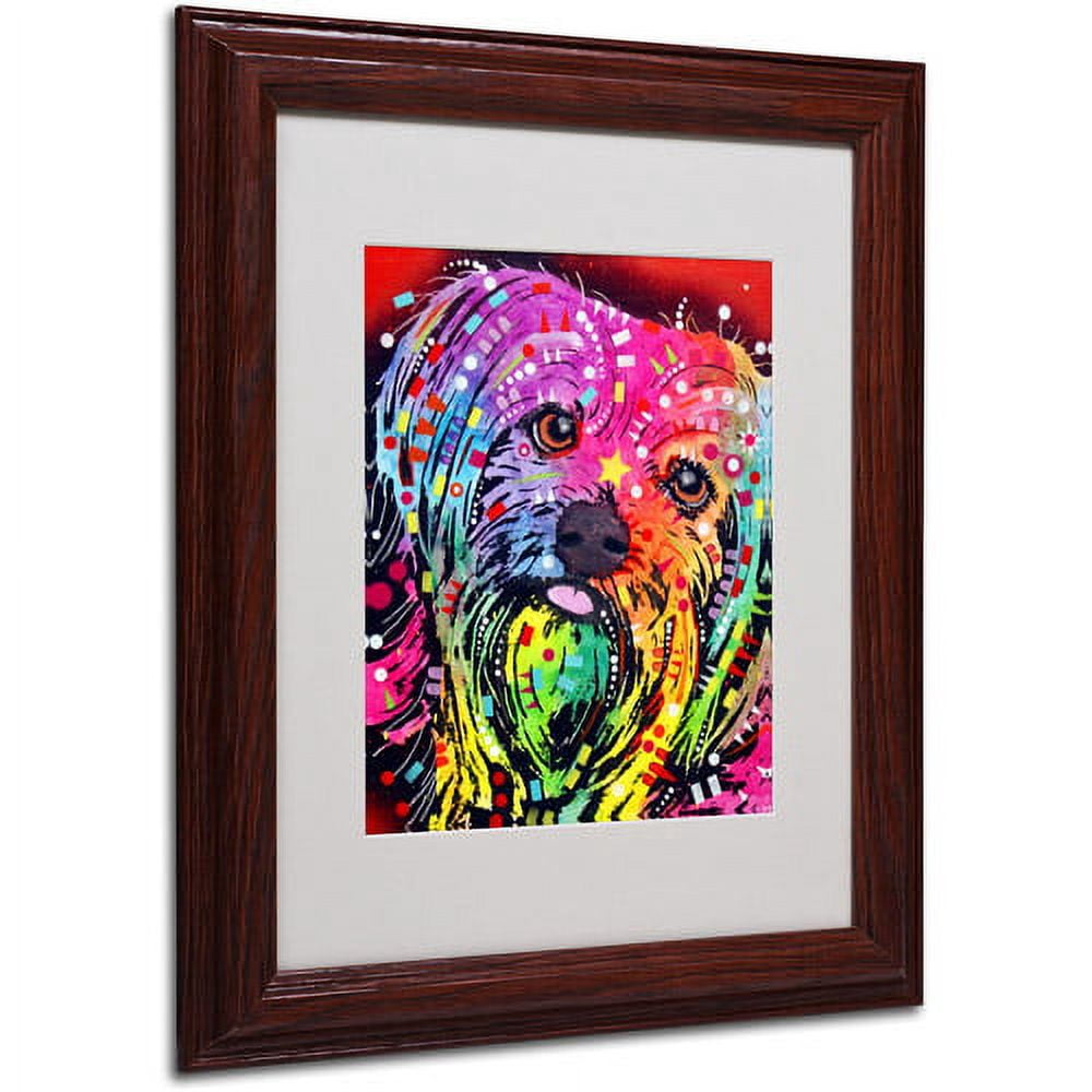 Trademark Fine Art "Yorkie" Canvas Art by Dean Russo, Wood Frame