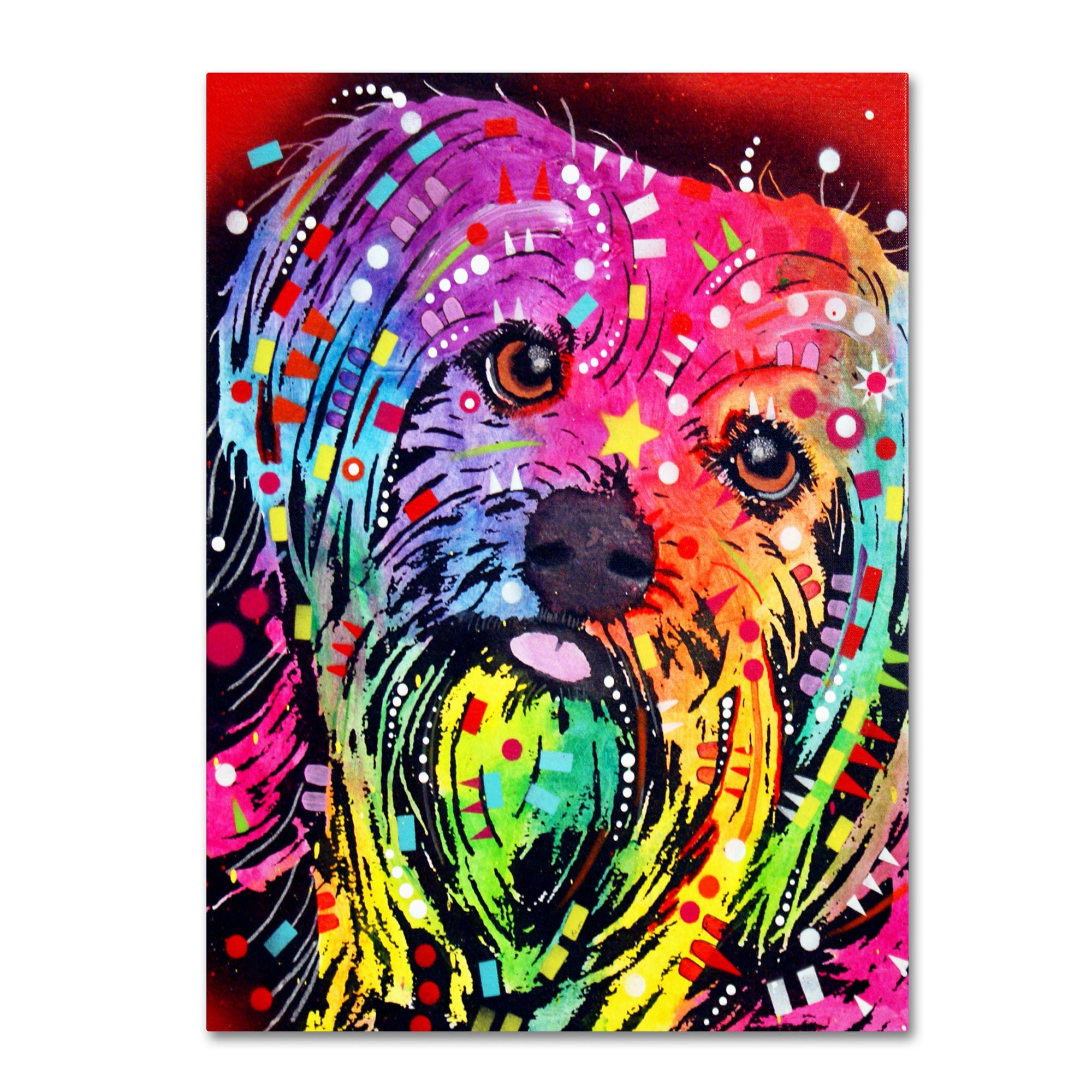 Trademark Fine Art "Yorkie" Canvas Art by Dean Russo