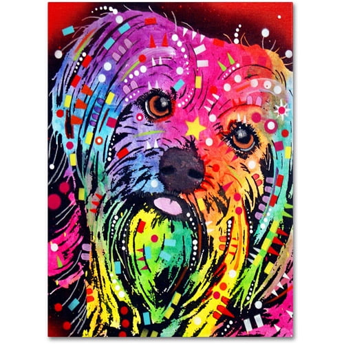 Trademark Fine Art "Yorkie" Canvas Art by Dean Russo