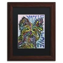 Trademark Fine Art 'Yorkie Luv' Matted Framed Art by Dean Russo