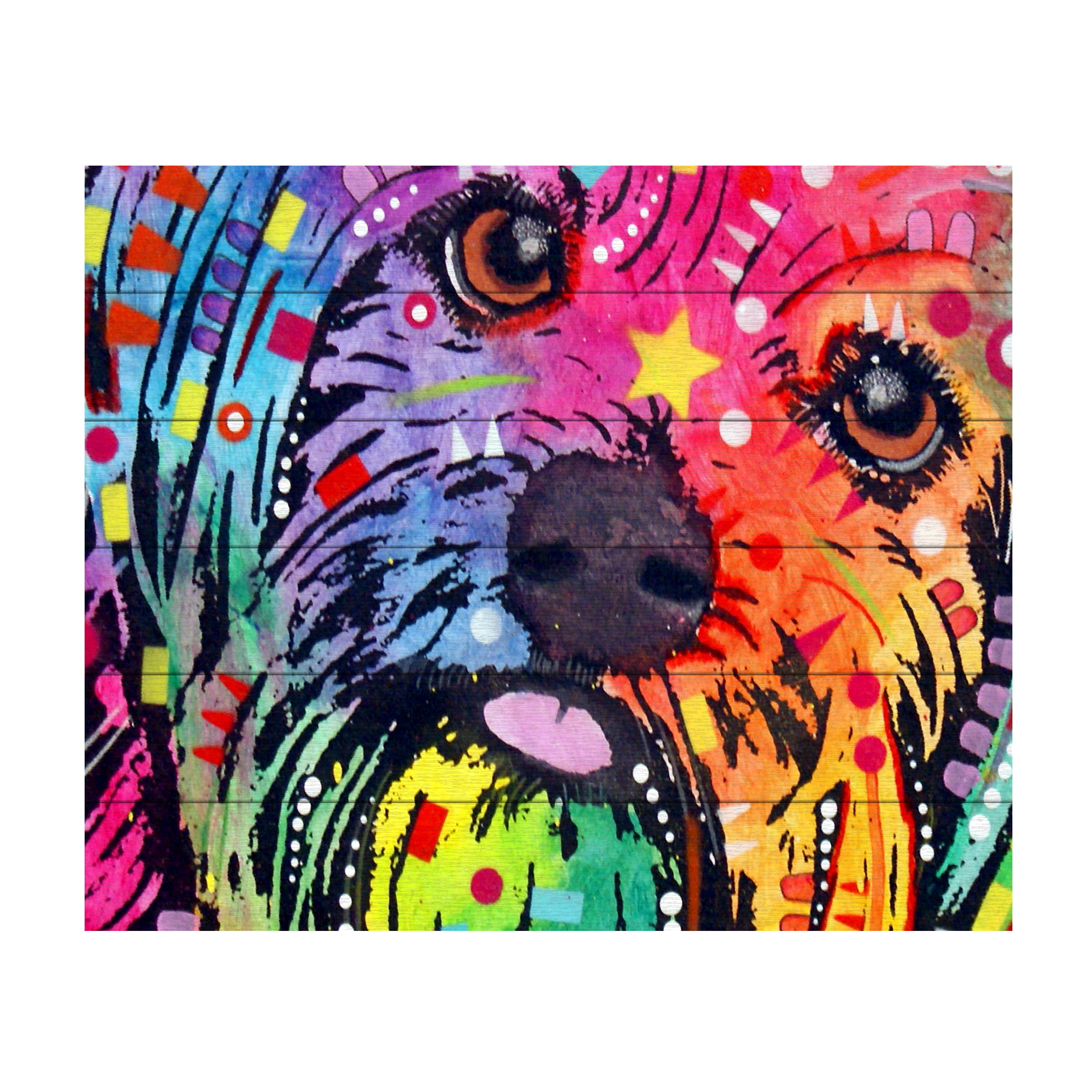 Trademark Fine Art 'Yorkie' Wooden Wall Art Art by Dean Russo
