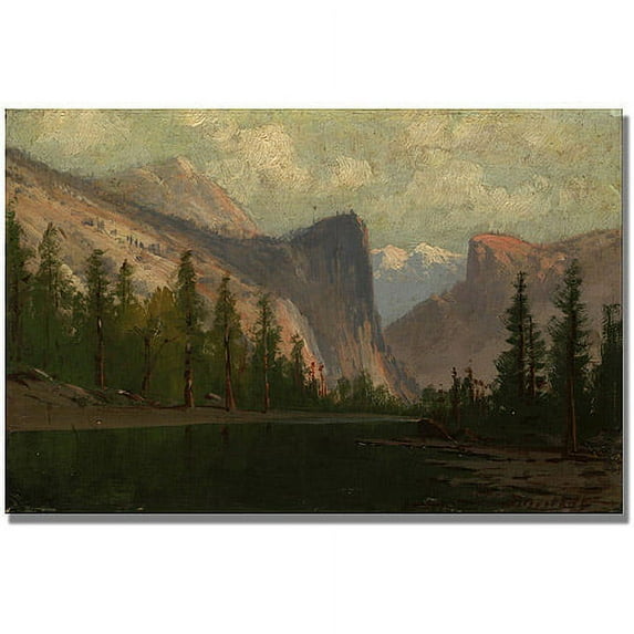 Trademark Fine Art "Yosemite" Canvas Art by Albert Biersdant