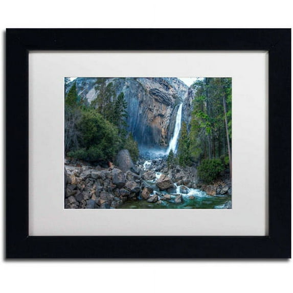 Trademark Fine Art "Yosemite National Park - California-IV" Canvas Art by David Ayash, White Matte, Black Frame