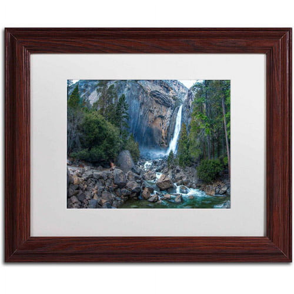 Trademark Fine Art "Yosemite National Park - California-IV" Canvas Art by David Ayash, White Matte, Wood Frame